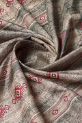 Dark Green & Maroon Silk Ethnic Motifs Printed Saree Dark Green & Maroon Silk Ethnic Motifs Printed Saree