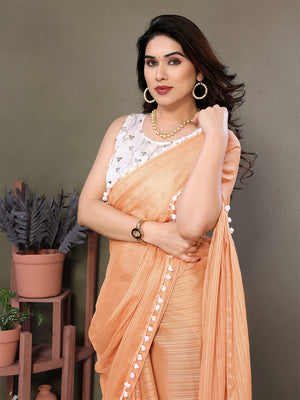 Yellow Banglori Saree With Blouse Piece