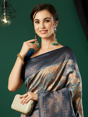 Banarasi Silk Saree With Blouse Piece