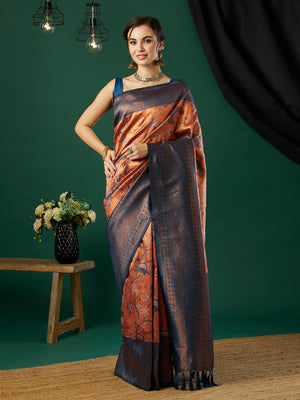 Banarasi Silk Saree With Blouse Piece