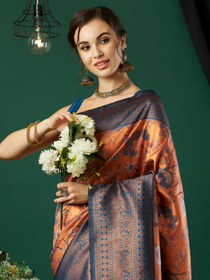Banarasi Silk Saree With Blouse Piece
