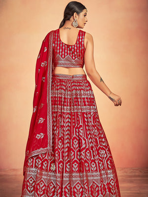 Brick Red Lehenga Choli