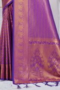 Grepe Violet Kanjivaram Saree Grepe Violet Kanjivaram Saree