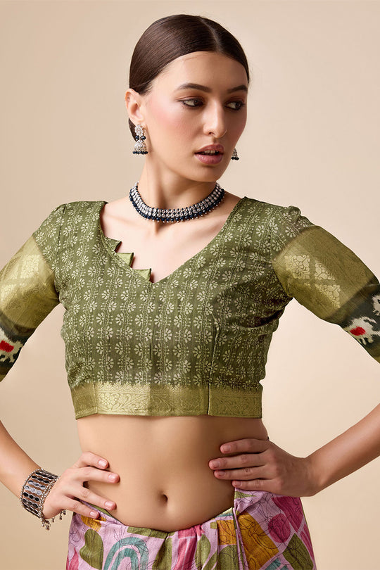 Purple Tussar Silk Saree With Blouse Piece Purple Tussar Silk Saree With Blouse Piece