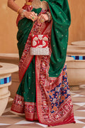 Emerald Green Patola Saree Emerald Green Patola Saree
