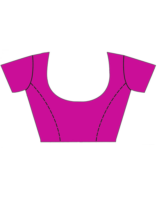 Pink Cotton Silk Saree With Blouse Piece Pink Cotton Silk Saree With Blouse Piece