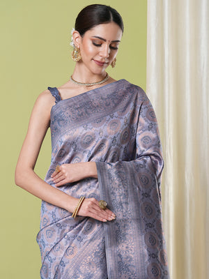 Banarasi Silk Saree With Blouse Piece