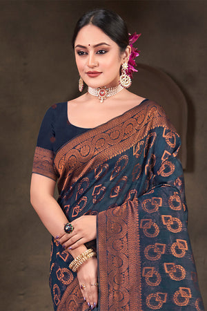 Maroon Cotton Saree With Blouse Piece