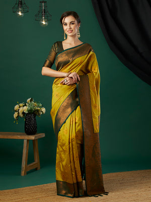 Banarasi Silk Saree With Blouse Piece