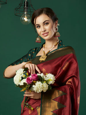 Banarasi Silk Saree With Blouse Piece
