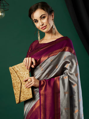 Banarasi Silk Saree With Blouse Piece