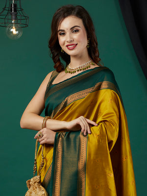 Banarasi Silk Saree With Blouse Piece