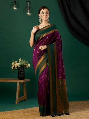 Banarasi Silk Saree With Blouse Piece