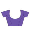 Purple Satin Festive Wear Saree With Blouse Piece Purple Satin Festive Wear Saree With Blouse Piece