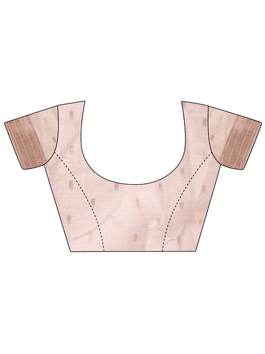 Cream Linen Cotton Saree With Blouse Piece Cream Linen Cotton Saree With Blouse Piece