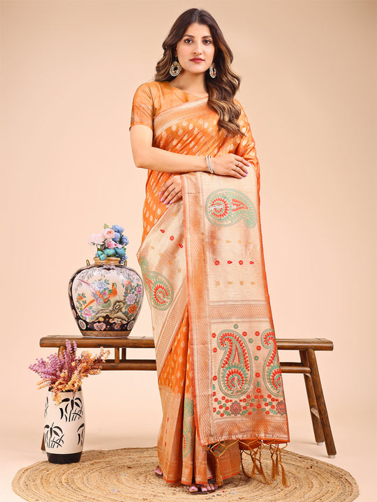 Mustrad Linen Cotton Saree With Blouse Piece Mustrad Linen Cotton Saree With Blouse Piece