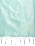 Sea Green Cotton Saree With Blouse Piece Sea Green Cotton Saree With Blouse Piece