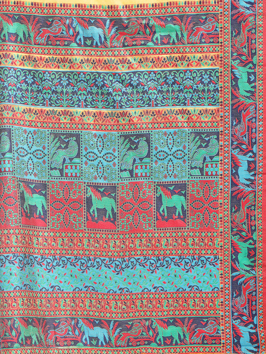 Yellow Linen Cotton Saree With Blouse Piece Yellow Linen Cotton Saree With Blouse Piece