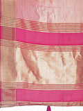 Light Pink Organza Saree With Blouse Piece Light Pink Organza Saree With Blouse Piece