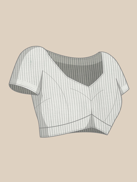 Sea Green Linen Saree With Blouse Piece Sea Green Linen Saree With Blouse Piece