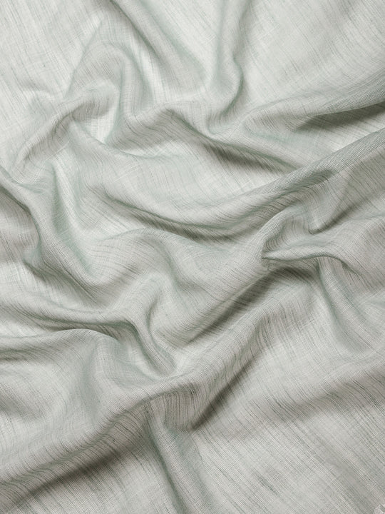 Sea Green Linen Saree With Blouse Piece Sea Green Linen Saree With Blouse Piece