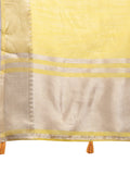 Yellow Cotton Saree With Blouse Piece Yellow Cotton Saree With Blouse Piece