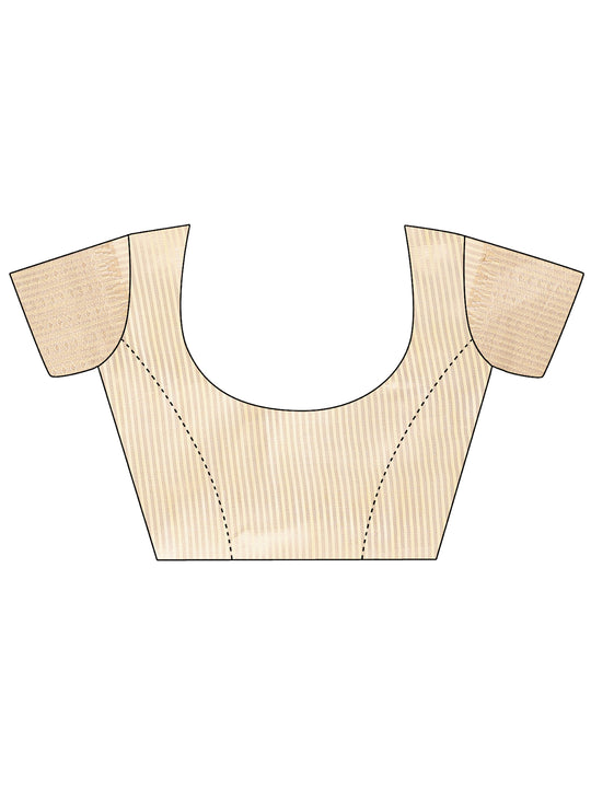 Yellow Cotton Saree With Blouse Piece Yellow Cotton Saree With Blouse Piece