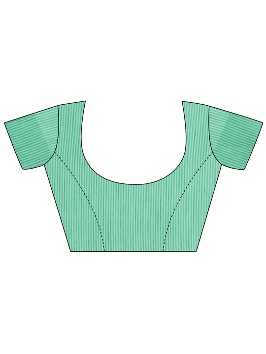 White Linen Cotton Saree With Blouse Piece White Linen Cotton Saree With Blouse Piece