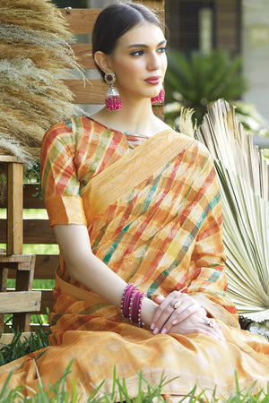 Multicolor Digital Print Saree