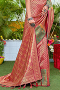 Punch Pink Kanjivaram Saree Kanjivaram Saree Design