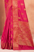 Crimson Red Cotton Silk Saree Cotton Silk Saree Pallu