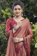 Brick Brown Brasso Saree Brick Brown Brasso Saree