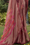 Brick Brown Brasso Saree Brick Brown Brasso Saree