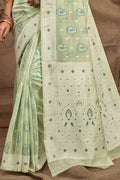 Mint Green Cotton Saree Mint Green Cotton Saree