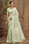 Mint Green Cotton Saree Mint Green Cotton Saree