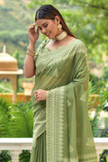 Pista Green Cotton Saree Pista Green Cotton Saree
