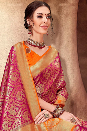 Magenta Purple Kanjivaram Saree