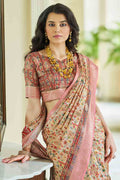 Daisy White Digital Print Saree Daisy White Digital Print Saree