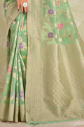 Pastel Green Cotton Saree Pastel Green Cotton Saree