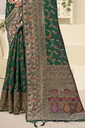 Dark Green Cotton Saree Cotton Saree Design