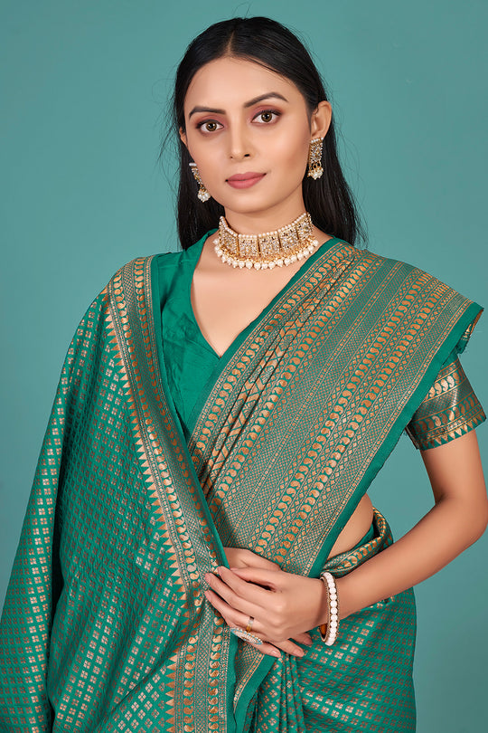 Seafoam Green Kanjivaram Saree Seafoam Green Kanjivaram Saree