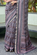 Coffee Brown Cotton Saree Coffee Brown Cotton Saree