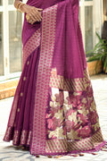 Mulberry Wine Cotton Saree Mulberry Wine Cotton Saree