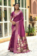 Mulberry Wine Cotton Saree Mulberry Wine Cotton Saree