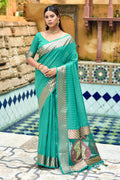 Mint Green Cotton Silk Saree Mint Green Cotton Silk Saree