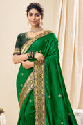 Shamrock Green South Silk Saree fancy saree