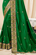 Shamrock Green South Silk Saree designer saree