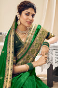 Shamrock Green South Silk Saree south silk saree
