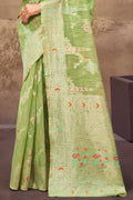 Lime Green Cotton Saree Cotton Saree Design