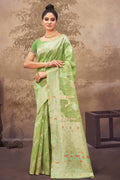 Lime Green Cotton Saree Cotton Saree